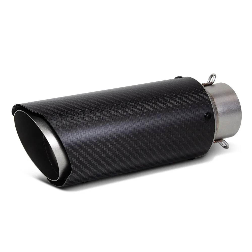 

Universal 60MM Motorcycle Exhaust Carbon Muffler For GSXR1000 Ninja1000 RS660 CBR600RR Z900 MT09 R9 S1000R 800NK DUKE1290
