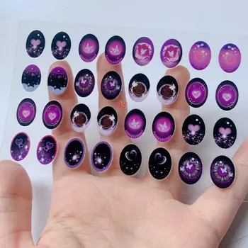 17公分DIY Labu扁平眼貼 16對 10*14毫米改良臉部化妝貼紙 V1v2 娃娃愛好者的精美禮物 8 最佳銷售 勞力士貼紙 - №2