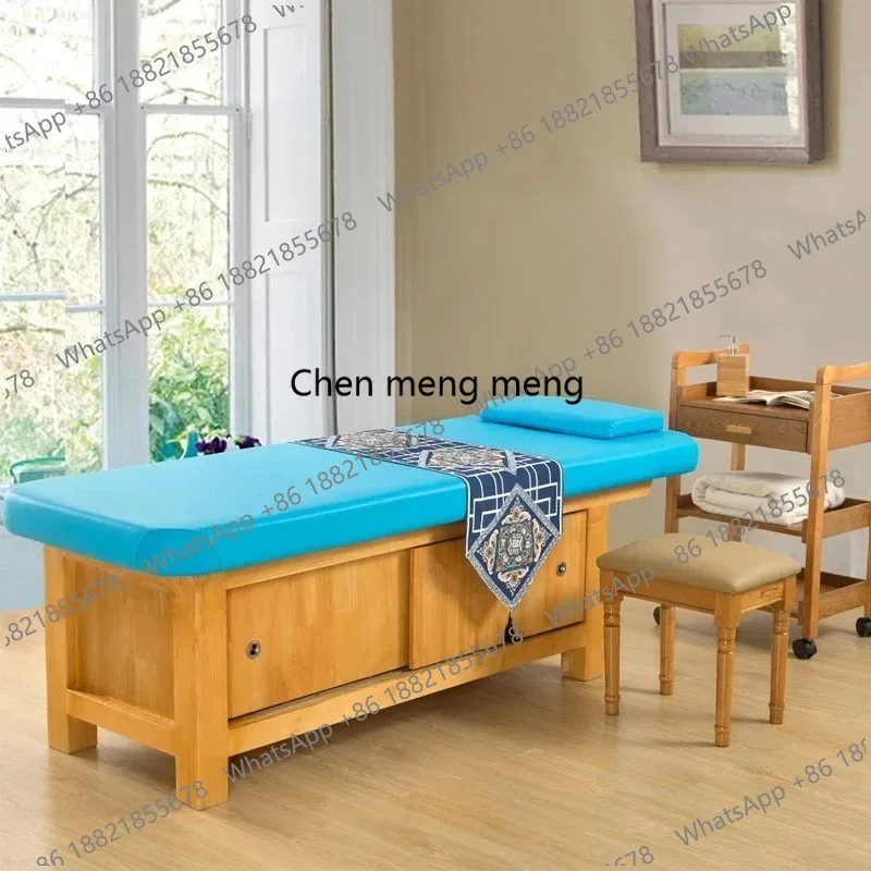 Nordic Beauty Salon Massage Tables Ear Picking and Moxibustion Solid Wood Massage Tables High-end Furniture Cama De Masaje