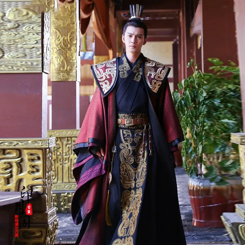 السينما والتلفزيون Dugu Tianxia نفس النمط تشين هان وي جين الرجال الإمبراطور القديم القديم تأثيري حلي هالوين هان فو