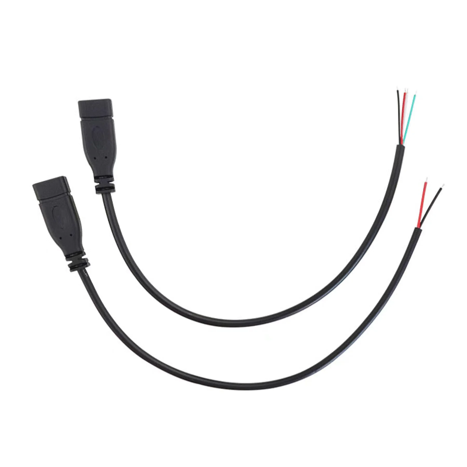 Type C USB 2.0 Male Female Plug Power Supply Charger Connector 2Pin 4Pin USB-C DIY Repair Cable Welding Type Wire 0.25M 1M