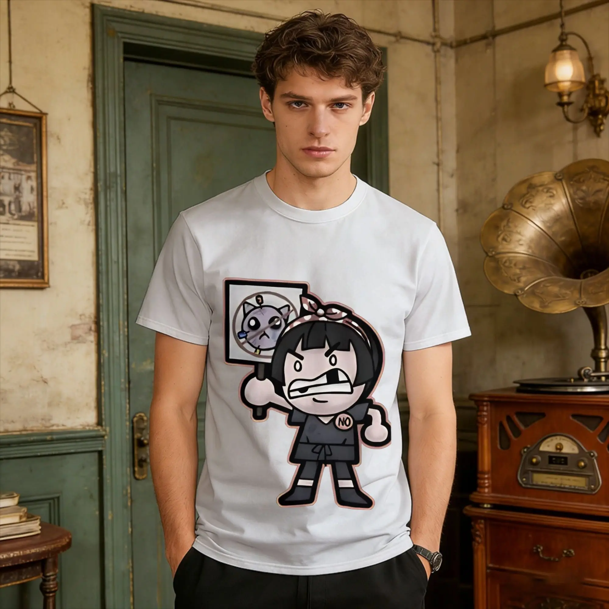 Mewgenics Tracy Newkirk  T Shirt Beach  Fashion T-Shirts Cotton O-Neck Oversize Top Tees Short-Sleeve Y2K Funny Tops