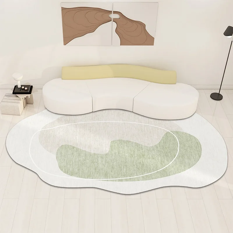 Living Room Carpet Soft Comfortable Floor Mat Minimalist Light Color Irregular Bedroom Bedside Rug Large Size Home Decor Carpets