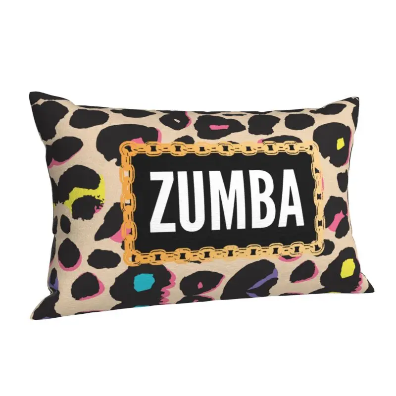 Custom Zumbas Fitness Dance Leopard Modern Throw Pillow Cover Pillow Case Rectangle