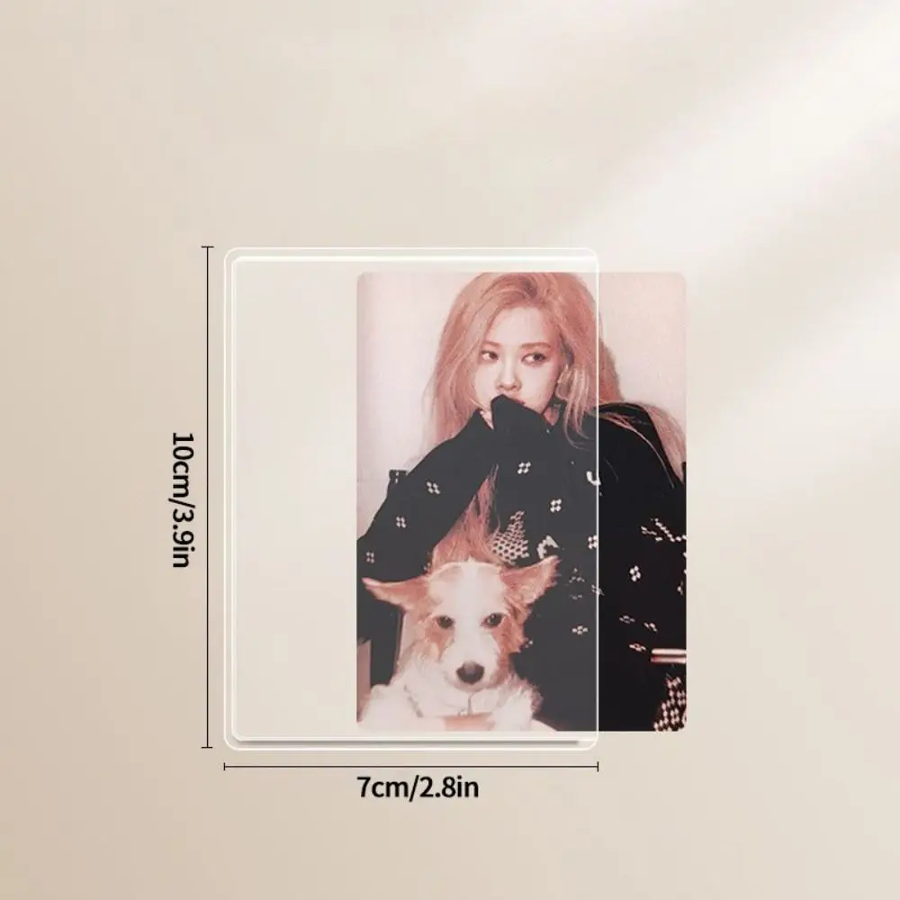 Fashion Transparent Photocard Holder Anti-Scratch Moisture-proof Idol Photocard Sleeves PVC Photo Protective Cover