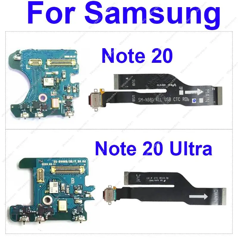 

USB зарядный гибкий кабель для микрофона для Samsung Galaxy Note 20 Ultra N981 N9810 N981B/U/N N986 N986B N986F N986U/D/N