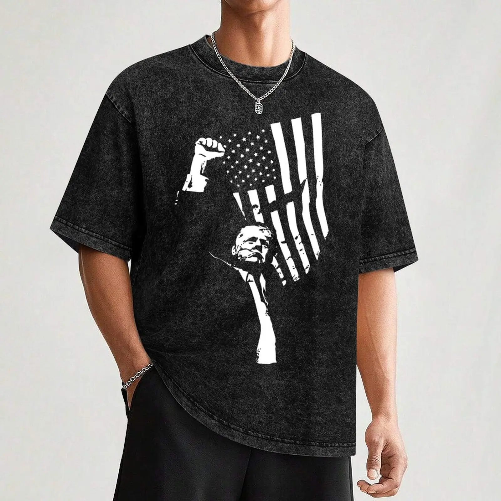 Fight 2024 Rally T-Shirt Short sleeve tee quick drying boys animal print mens graphic t-shirts