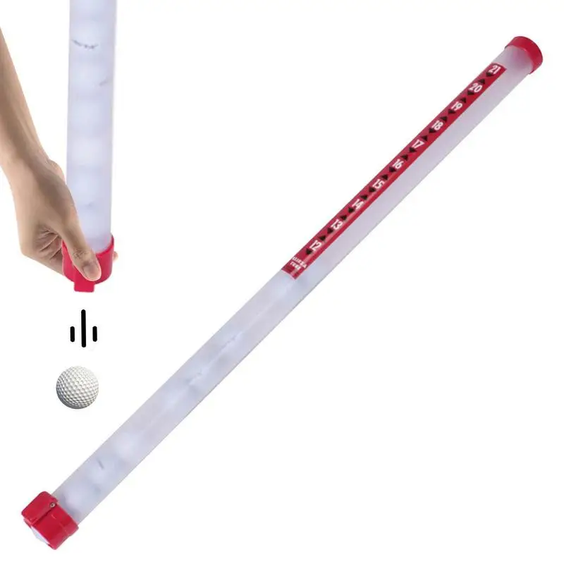 Golf Ball Picker Shag Tube - Plastic with Ball Release Retrievers Collector Grabber Picker Pick Up Sucker Tool Golf Supplies