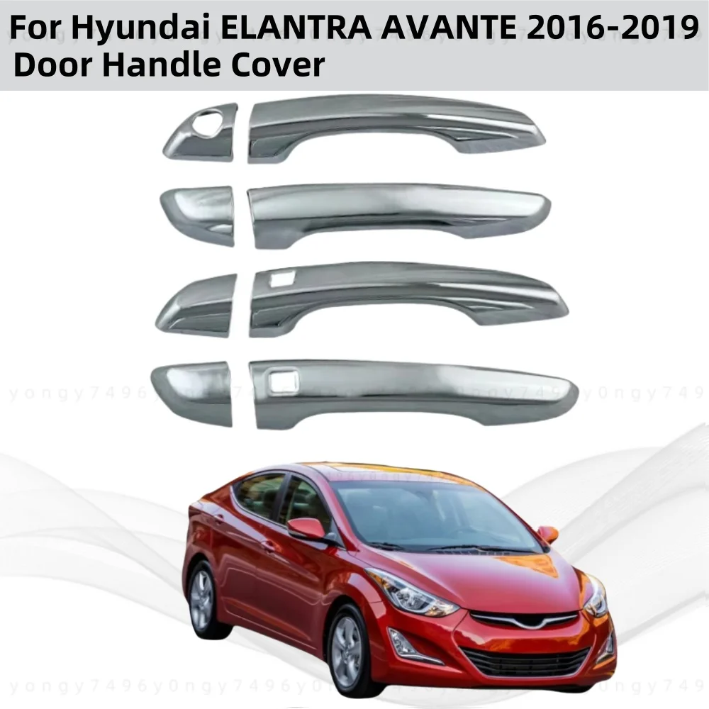 

Аксессуары для модификации автомобиля с покрытием для Hyundai ELANTRA AVANTE 2016 2017 2018 2019, чехлы на дверные ручки, наклейки в стиле пасты