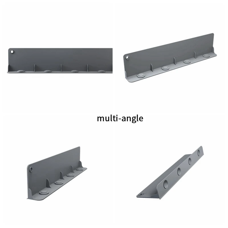 2 個のシンクスプラッシュガード強力な吸盤付きソフトアンチ水しぶきプロテクターグレー