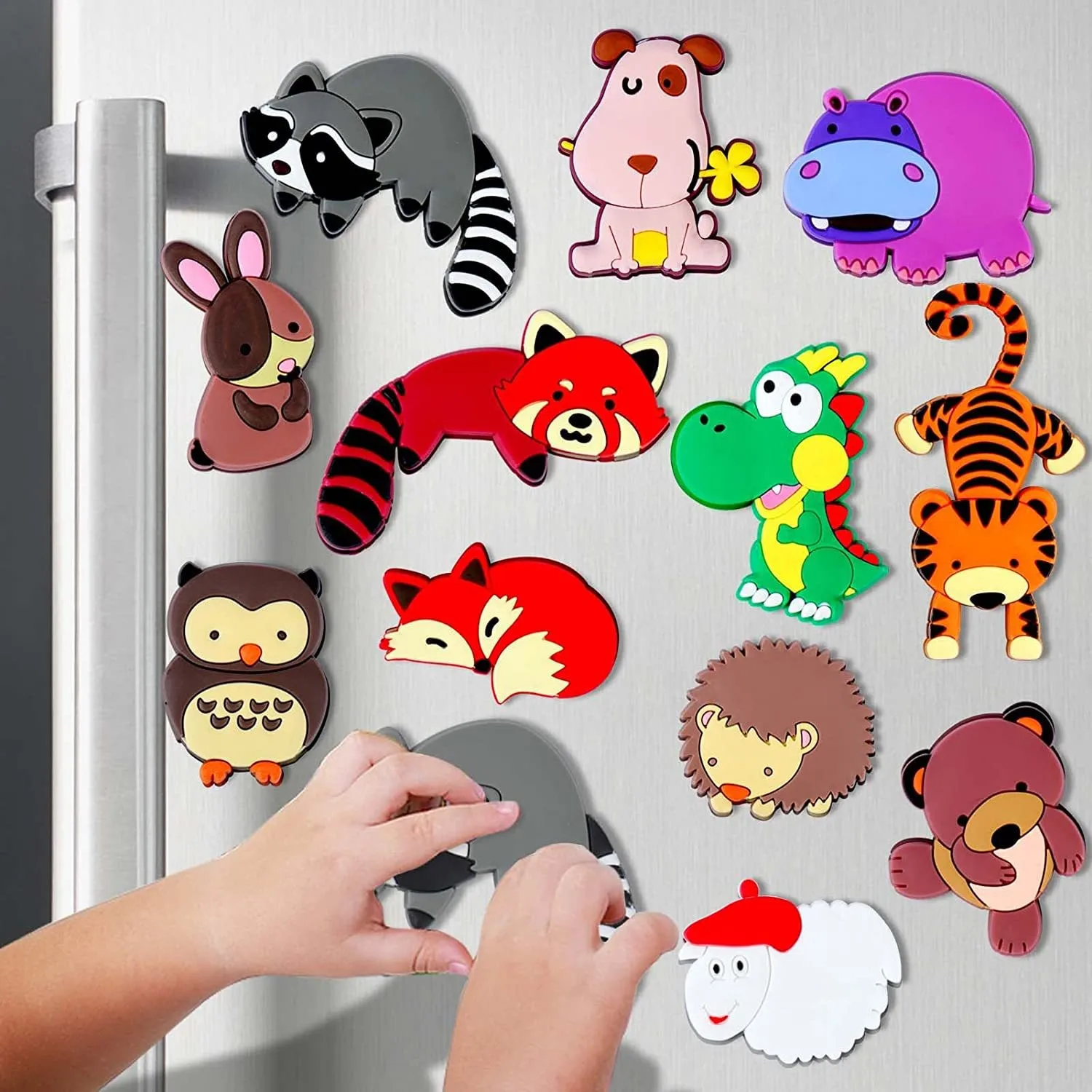 Animal Refrigerator Magnets For Kids Cute Farm Animals Fridge Magnet Magnets For Sticker Dress Up Book Funny Adults Rubber