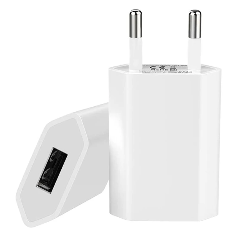 USB AC Wall  EU Power Adapter Phone Charger For Apple iPhone 7 8 Plus 5S 5 SE 2020 13 12 11 Pro XS MAX XR Phone Charger Adapter