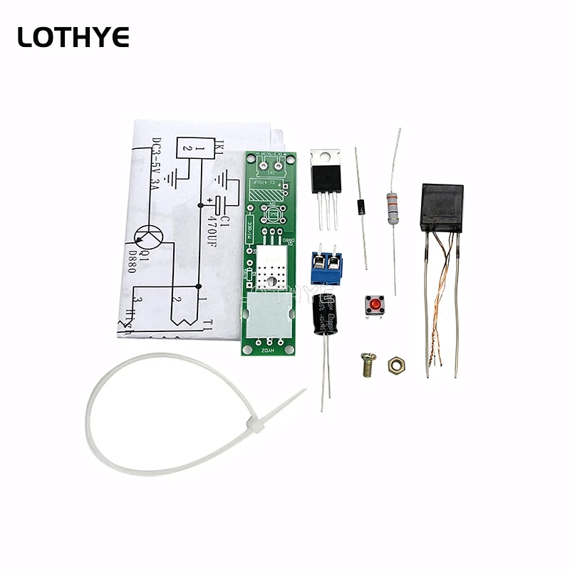 High Voltage Igniter DIY electronic Kit Arc Ignition Parts DIY Kit Arc Generator Arc Cigarette Igniter Module PCB Board DC 3V-5V