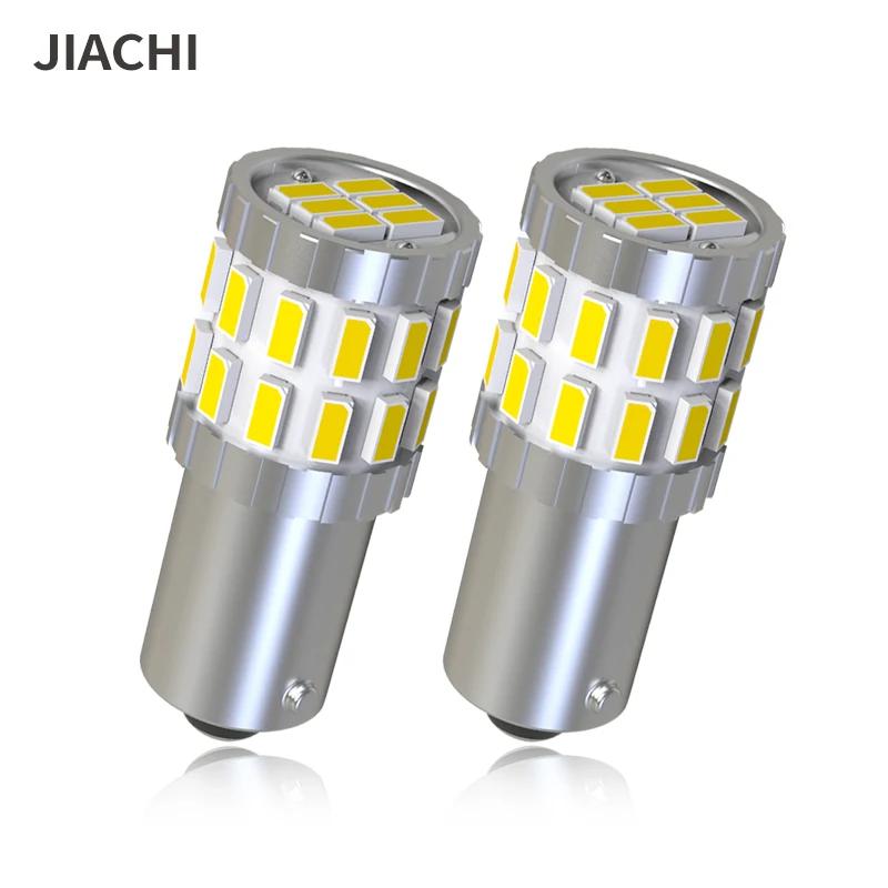 Jiachi 10PCS BA9S BAX9S BAY9S Led  for Car Auto 3014 30Chip No Polar CANBUS T4W Turn Signal Exterior LED Light Bulbs 6000K White