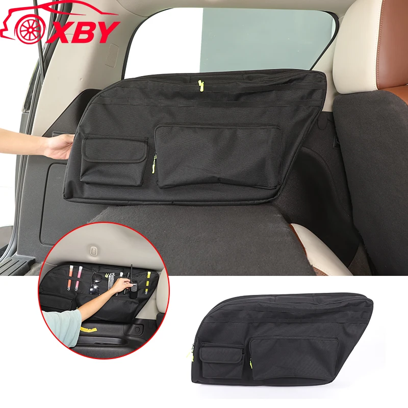 

Car Trunk Rear Side Window Storage Bag Organizer Stowing Tidying For Cadillac Escalade 2007-2014 Car Accessories