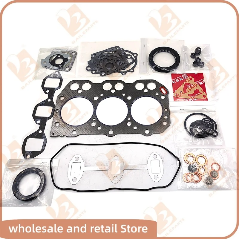 

Полный комплект прокладок для Yanmar 3TN72 Дизельный двигатель или комплект для капитального ремонта прокладки головки блока цилиндров