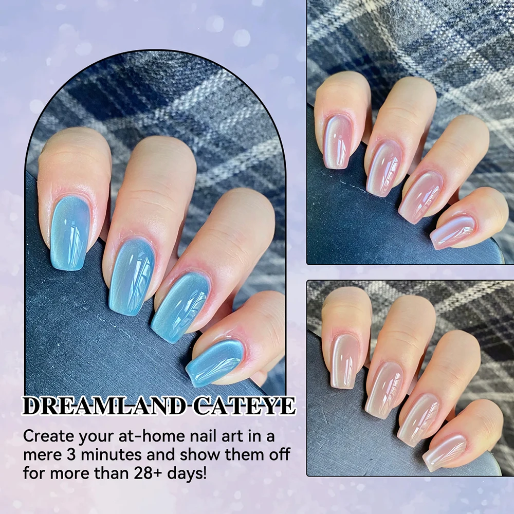 Vendeeni 12 Farben/Set Dreamland Kristall-Katzenaugen-Gel-Nagellack Jelly Magnetischer UV-Soak-Off-Gel-Lack Katzenaugen-Gel mit Display – Detail 6