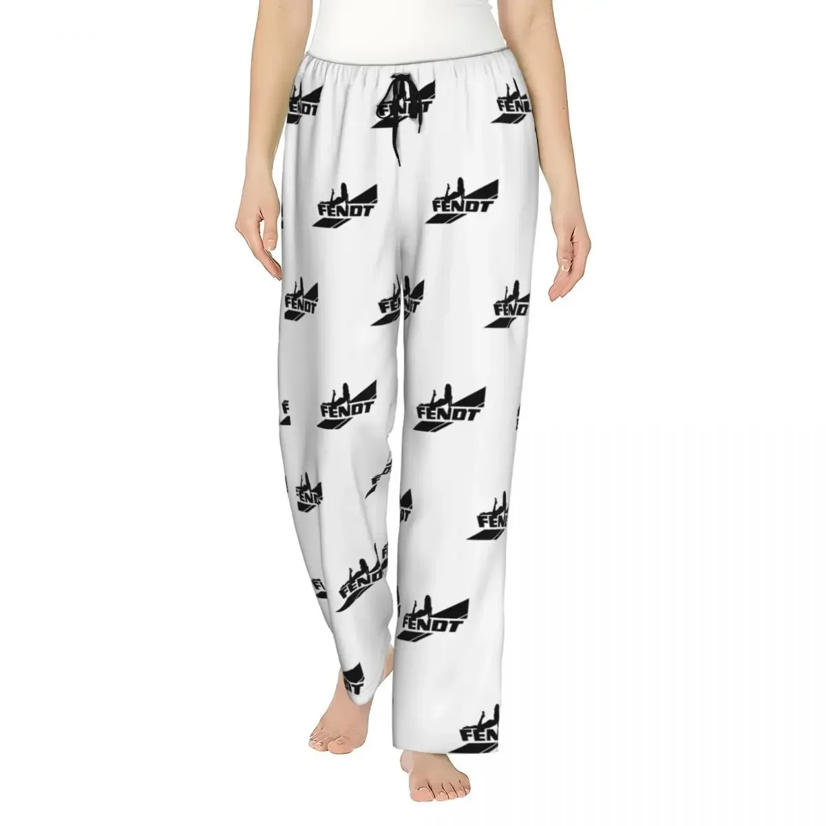 

Custom Fendt Women Pajama Pants Lounge Sleep Sleepwear Bottoms with Pockets