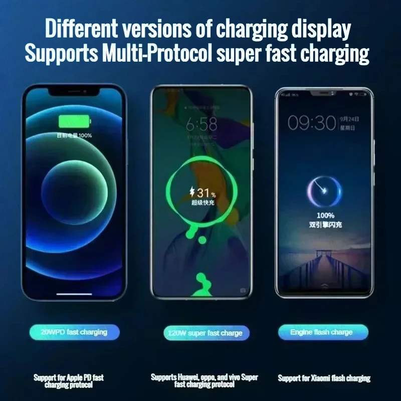 For Xiaomi 500000mAh Powerbank Mobile External Spare Battery Fast Type-C Portable Charger Charging For iPhone Samsung Power Bank - view 3