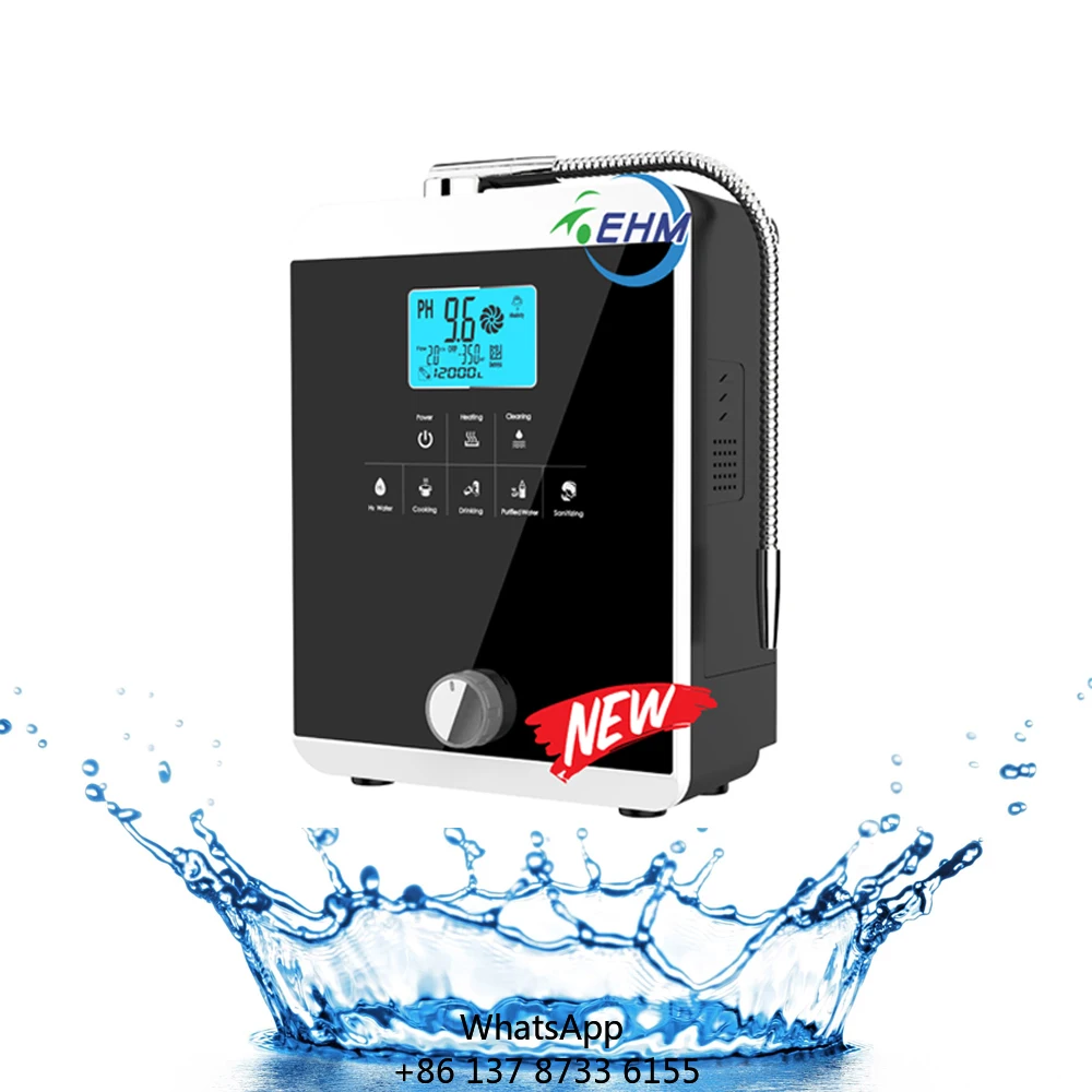 

Multi-Functional 5-Level Alkaline Water Ionizer CE Certified Hydrogen Water Machines 11 Plates Faucet Installation