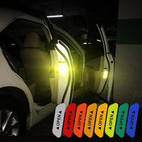 4pcs Car door safety warning reflective stickers For Nissan Qashqai J10 J11 X-Trail t31 t32 kicks Tiida Pathfinder Murano Note