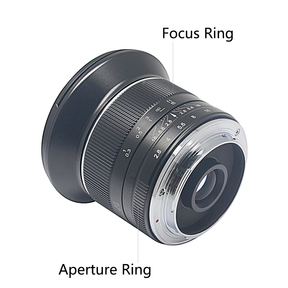 Mcoplus 12mm f2.8 Ultra Grand Angle Partners APS-C d'objectif pour monture EF-M IL EOS Dallas M2 M3 M5 M6 M6II M10 M100 M50 M50 mark ii
