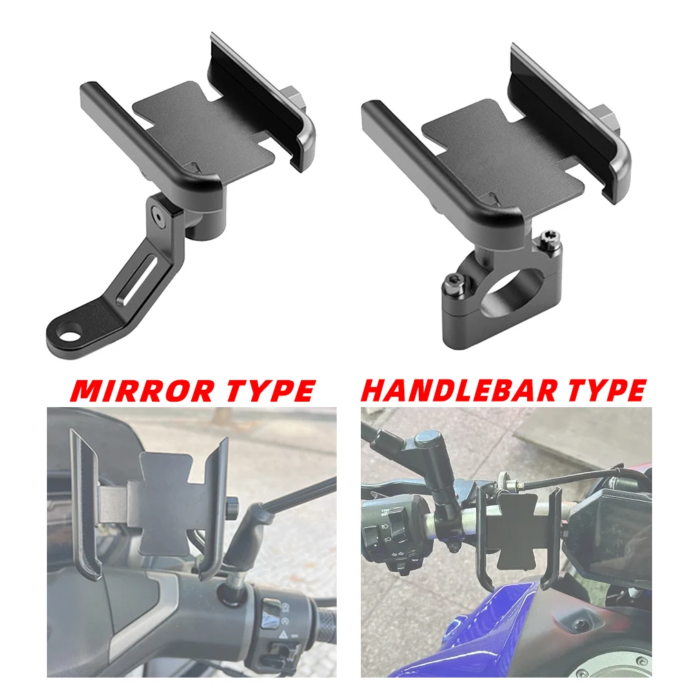 Phone Stand Holder Bracket For Motorcycle Handlebar Rearview Mirror Holder Mount Universal Navigation Riding Accessories