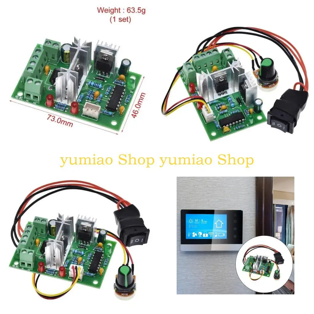 

587B Industrial PWM Motor Controller Adjustable Speed Reversible Operation 10V-30V