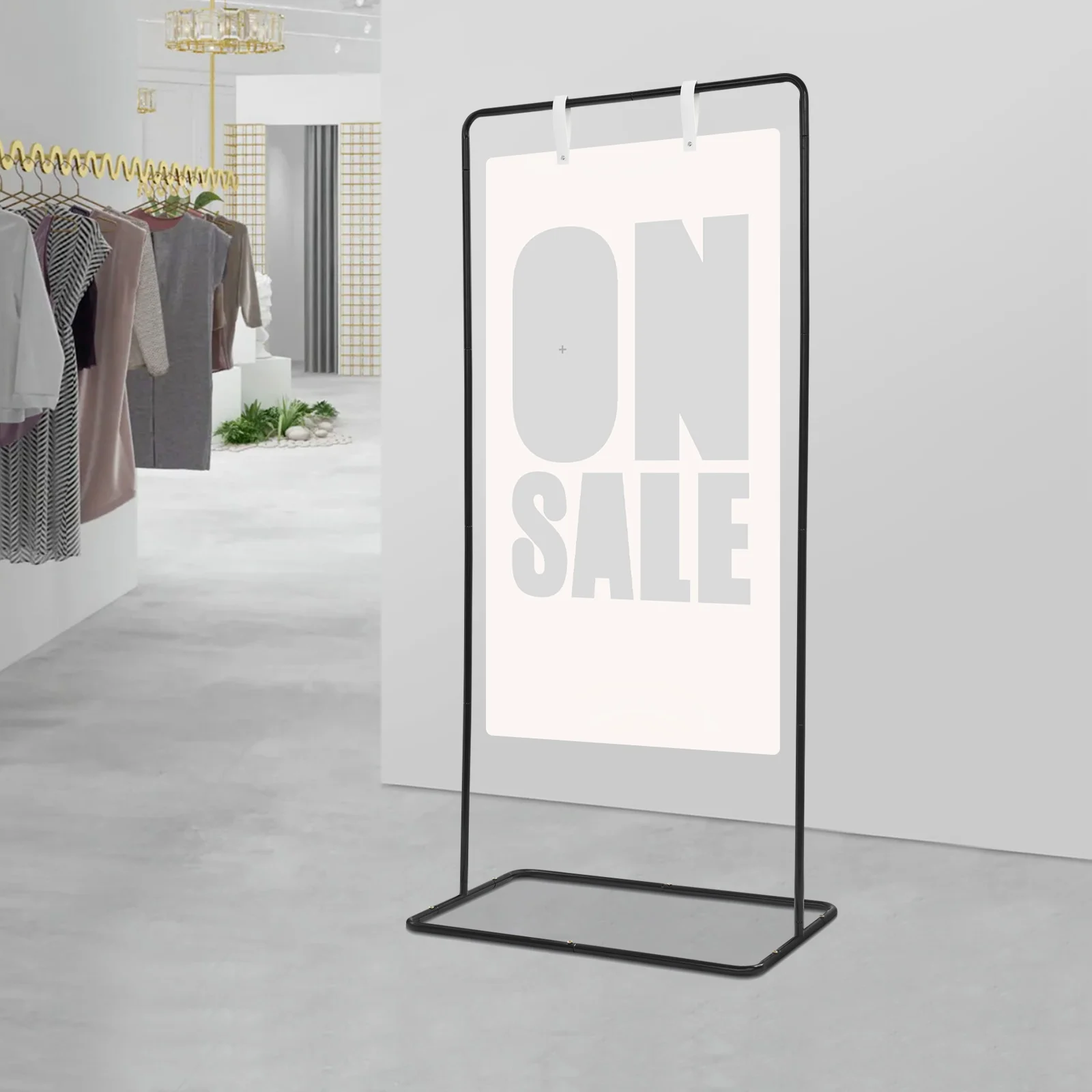 Porte-affiche de mariage 175x80cm, présentoir réglable pour panneau de mariage, présentoir rectangulaire, support en arc de mariage