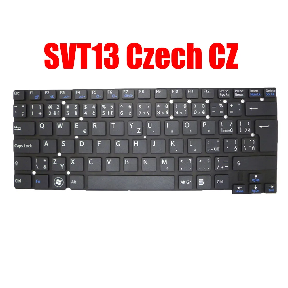 

Czech CZ Laptop Keyboard For SONY SVT13 HMB8809NWA152A 149034521CZ Black New