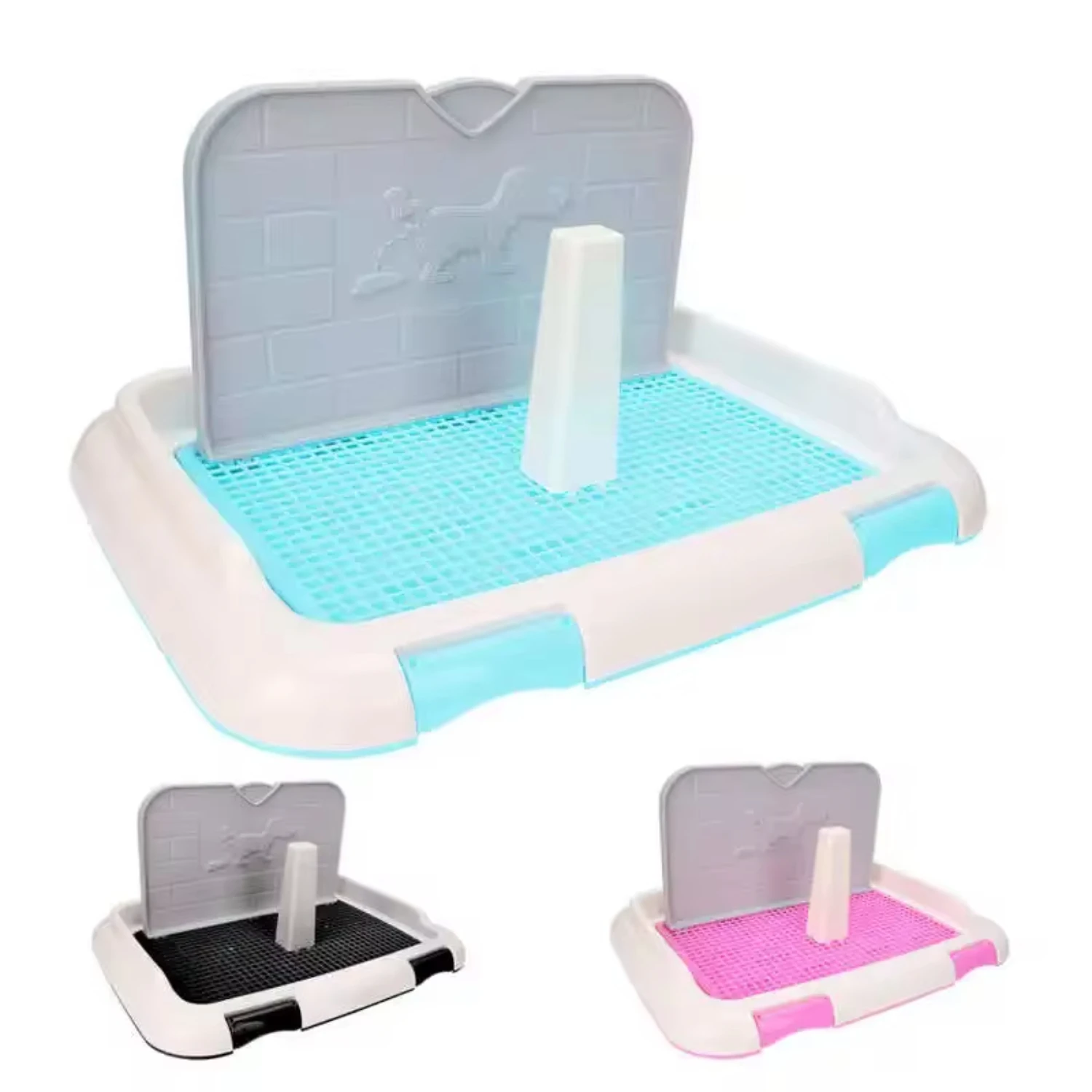 Small Dogs Under 15 Pounds Simulated Wall Pet Dog Toilet Puppy Training Urination Potty Tray  Efficient Indoor Training of Yo