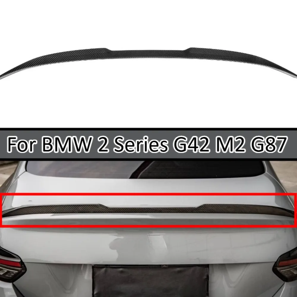 

Real Dry Wet Carbon Fiber VS Style Fixed Rear Spoiler For BMW 2 Series G42 M2 G87 Car Exterior Styling Accessory Kit Set Panel
