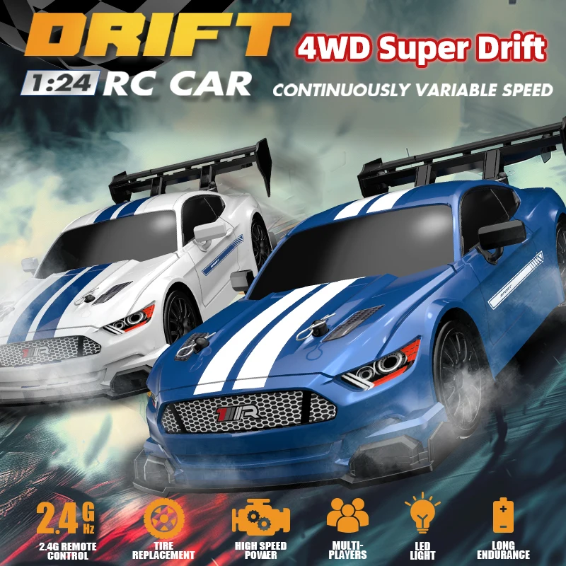 

Автомобиль с дистанционным управлением 4WD RC Cars GTR PRO AE86 PRO Модель 4x4 радиоуправляемый автомобиль для взрослых мальчиков Детский подарок на день рождения 30 км/ч 2s Lipo Battery