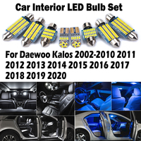 Car LED Interior Map Dome Reading Trunk Bulbs Light Kit ​For Daewoo Kalos 2002-2015 2016 2017 2018 2019 2020 Number Plate Lamp