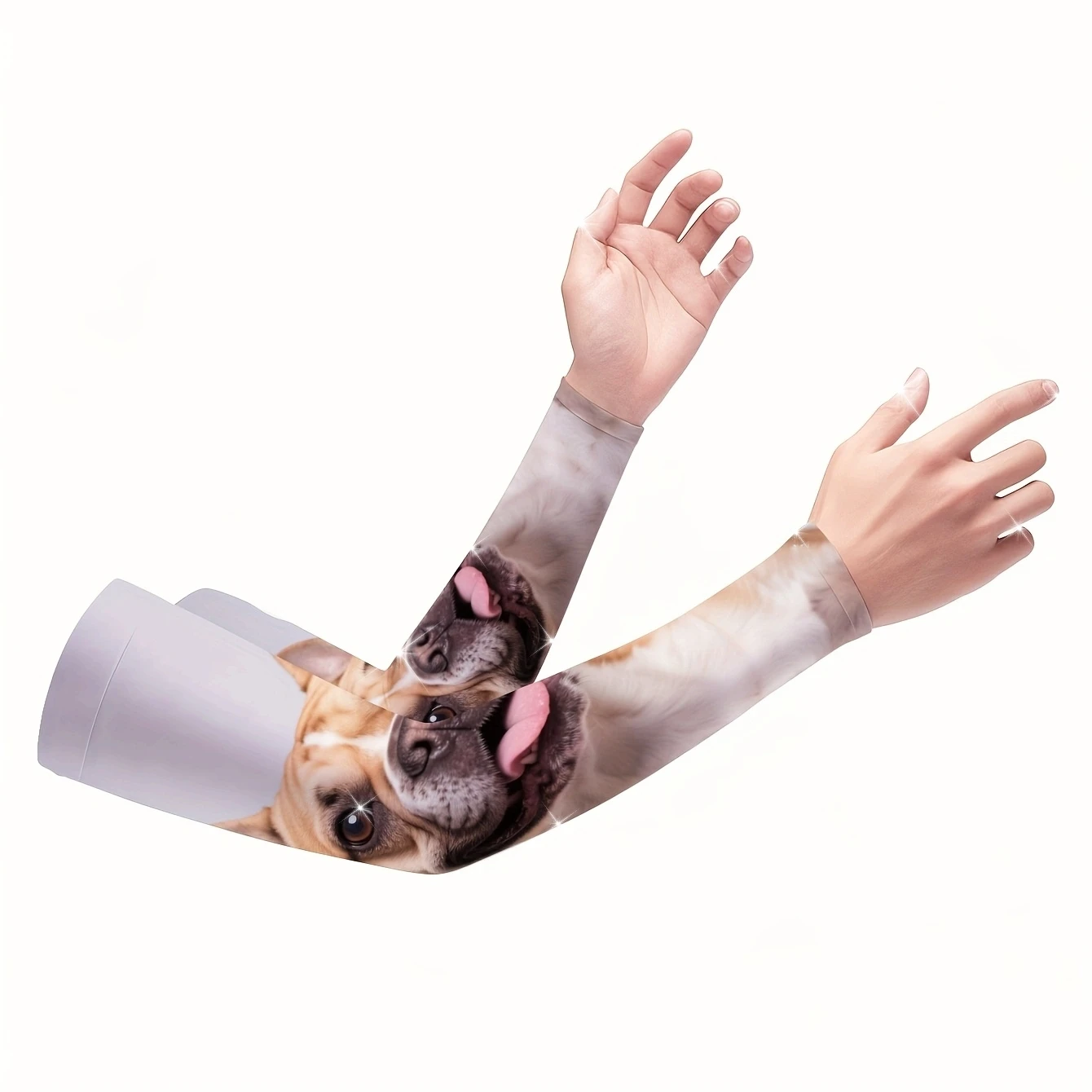 Custom Photo Arm Sleeves Personalized Pet Face Sun Protection Sleeves UV Compression Arm Covers Cycling Running Sports Outdoor
