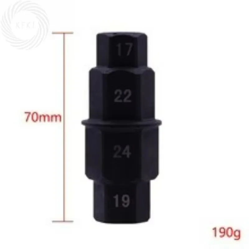 

Fine For 4-in-1 Motorcycle Hex Axle Tool 3/8 Inch 17 19 22 24mm Durable Antirust Multifunction