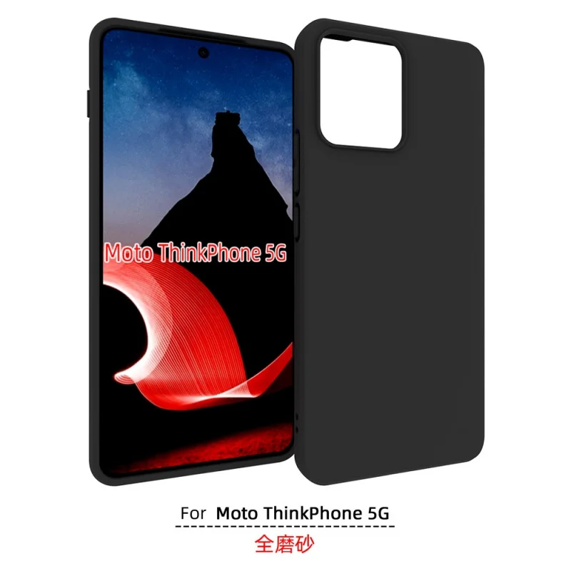 ApplicableMoto ThinkPhone 5GPhone Case Full-Frosted BlacktpuApplicable Protective Sleeve for Flexible Glue of Veneer Material