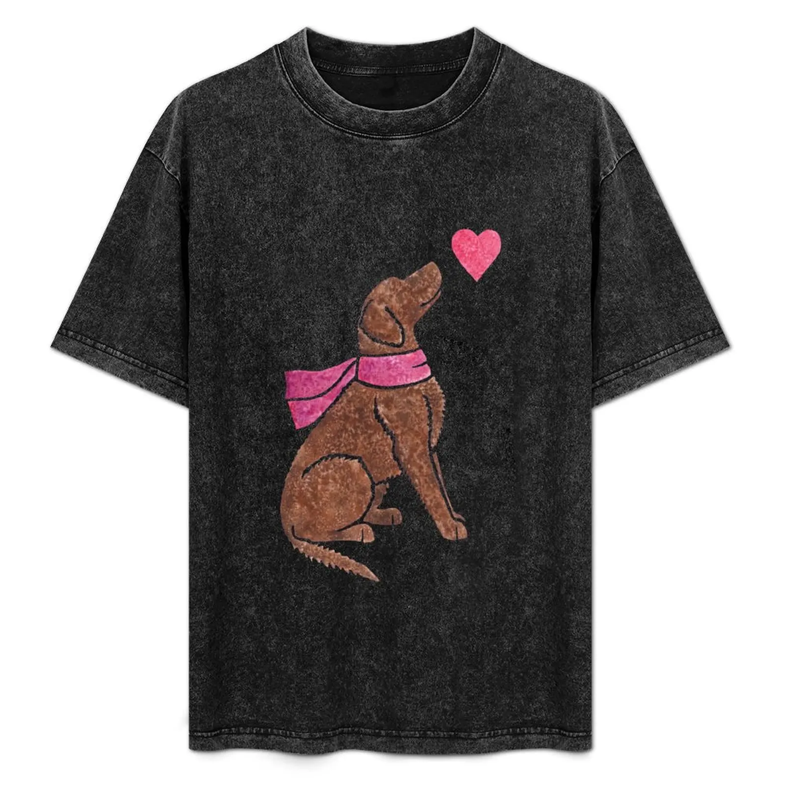 

Watercolour Curly-coated Retriever T-Shirt Casual Streetwear Short Sleeve Tee
