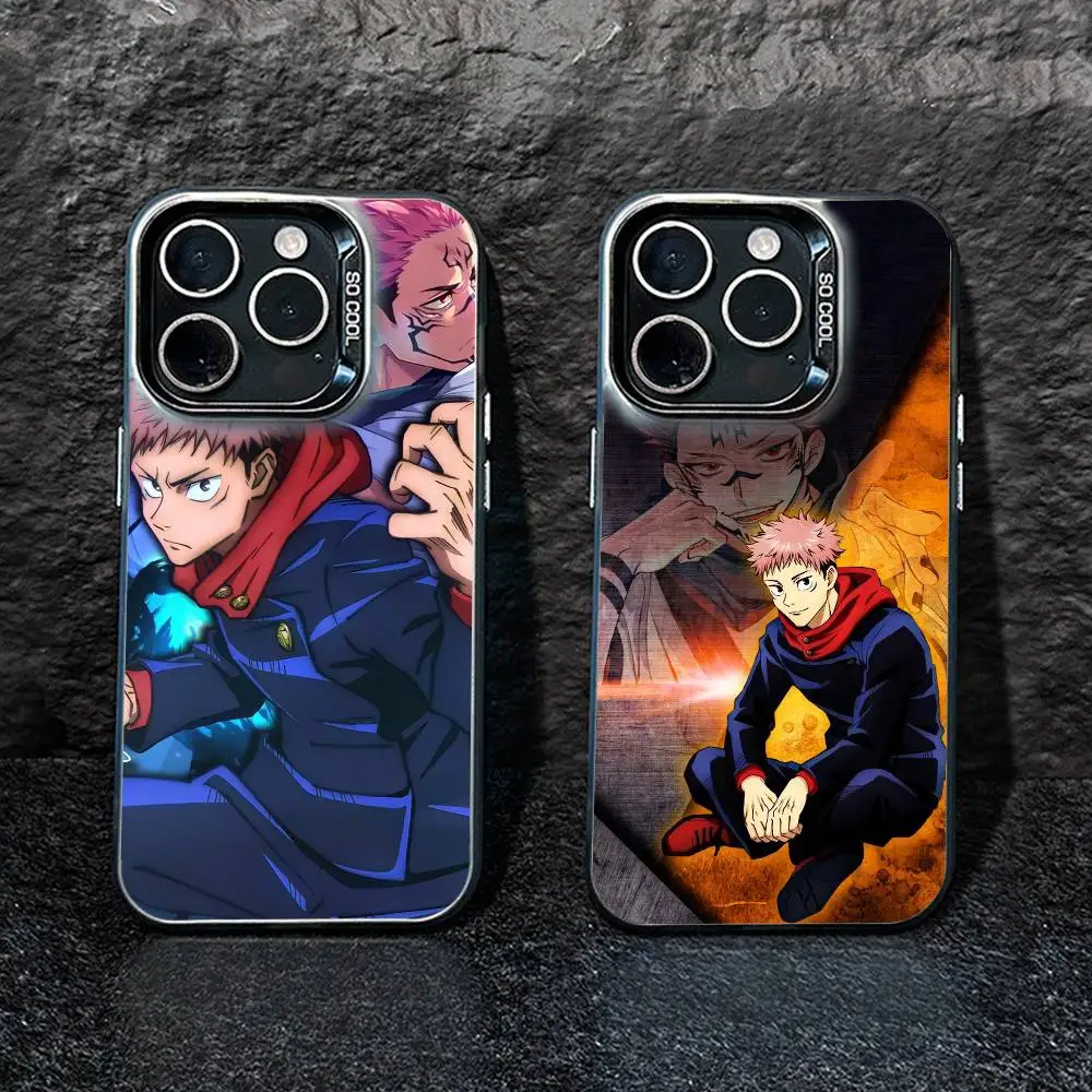 

Jujut-su I-Ichiji L-Kaisen Phone Case For iPhone 17,16,15,14,13,12,Pro MAX Black Matte Shockproof Cover