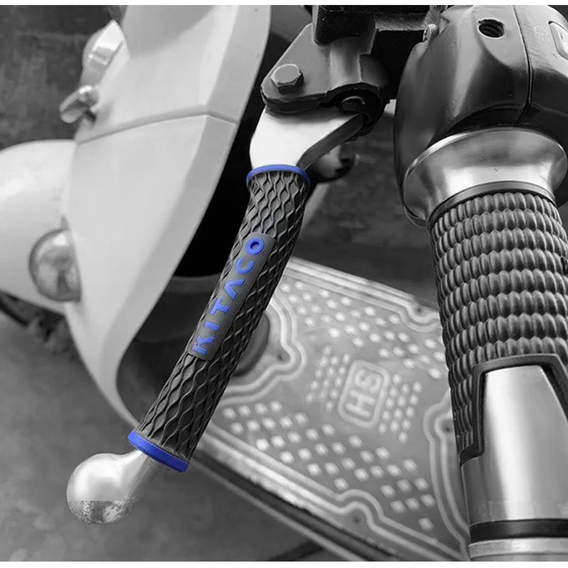 

2PCS Universal Motorcycle Non-Slip Waterproof Brake and Clutch Handlebar Grip Covers Cowhorn Handle Rubber Sleeve