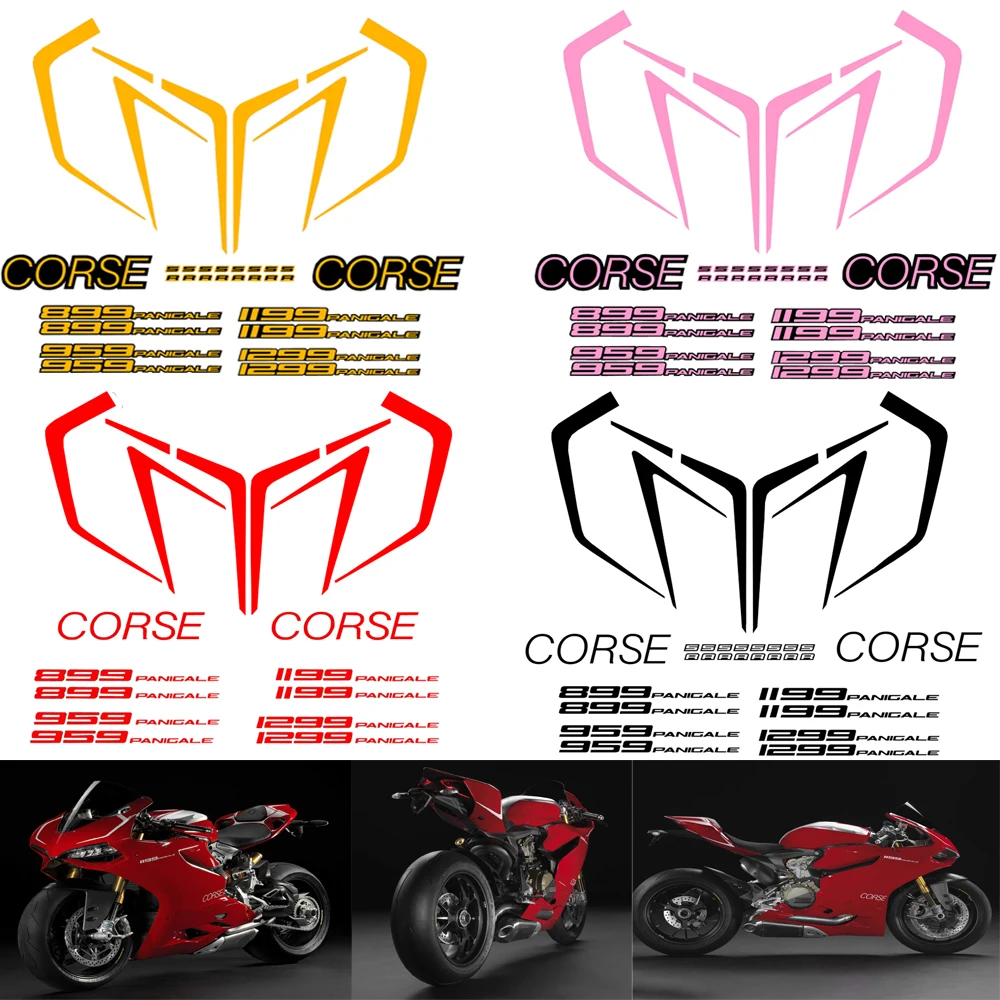 Motorcycle Fairing Ccessories Sticker Decals Applique Bodywork Protective Decorative For DUCATI PANIGALE 899 1199 959 1299