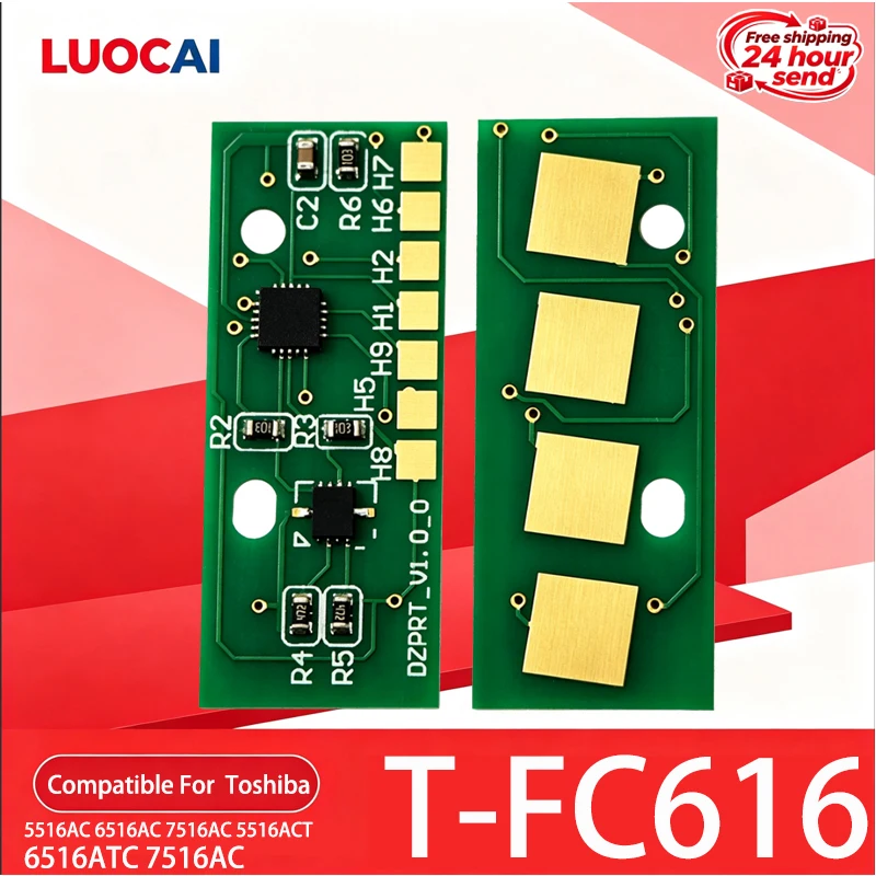 20PCS TFC616 T-FC616 FC616 Toner Chip for Toshiba E-STUDIO 5516AC 6516AC 7516AC 5516ACT 6516ATC 7516AC Printer Toner Cartridge