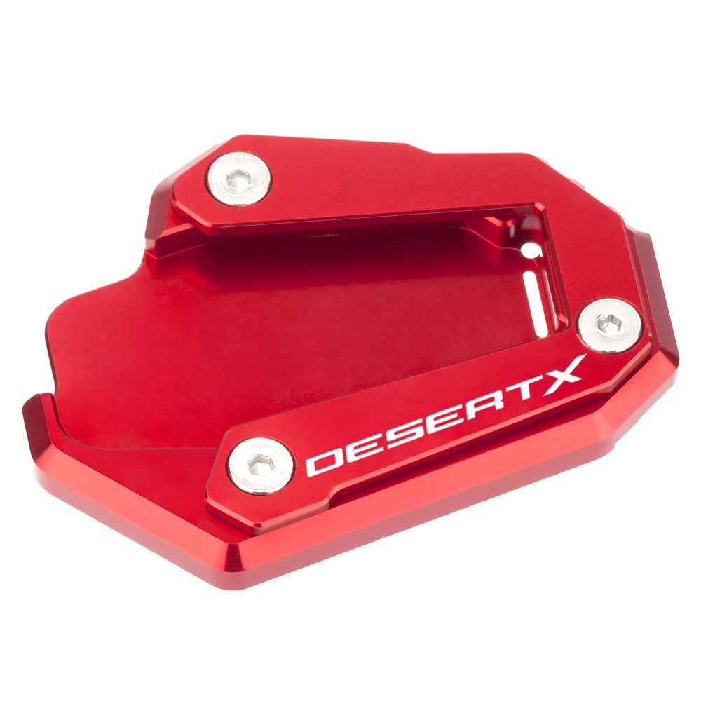 Desert X CNC Aluminum Motorcycle Side Stand Enlarger Kickstand Enlarge Plate Pad Accessories For Ducati DesertX Desert X 22 23