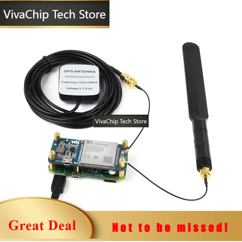 VivaChip TechWaveshare SIM7600G-H 4G HAT (B) For Raspberry Pi 4G/3G/2G