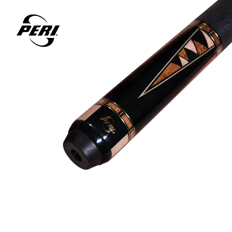 Peri Cue Pool Stick P-B01 Free Extension Real Inlay 12.5mm Tip 1/2 Canadian Maple Wood Low Deflection Shaft 58