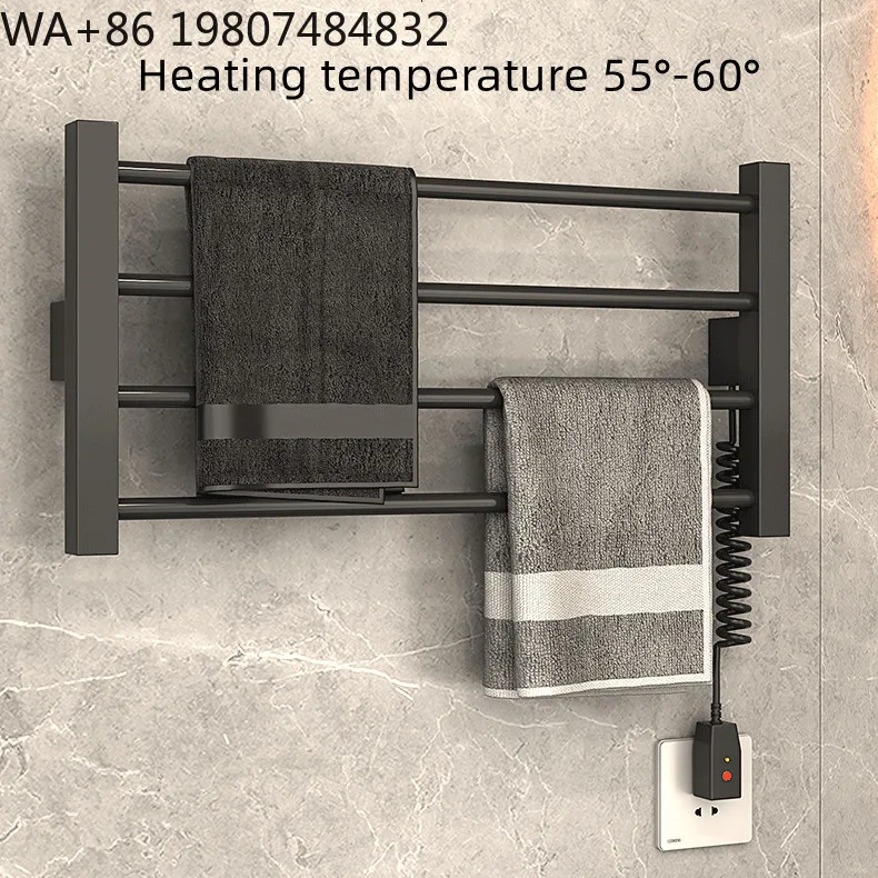 Rotatable Intelligent Constant Warm Towel Shelf Timing Drying Rail SUS304 Stainless Steel Bathroom Kitchen Multi Scene - view 6
