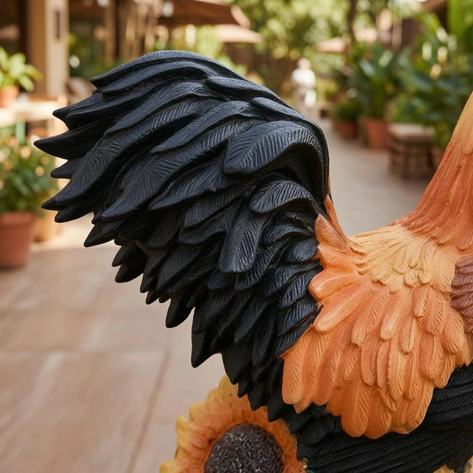 Outdoor Lighting Decor Ideas - Solar Chicken Garden Sculpture Translucent Solar