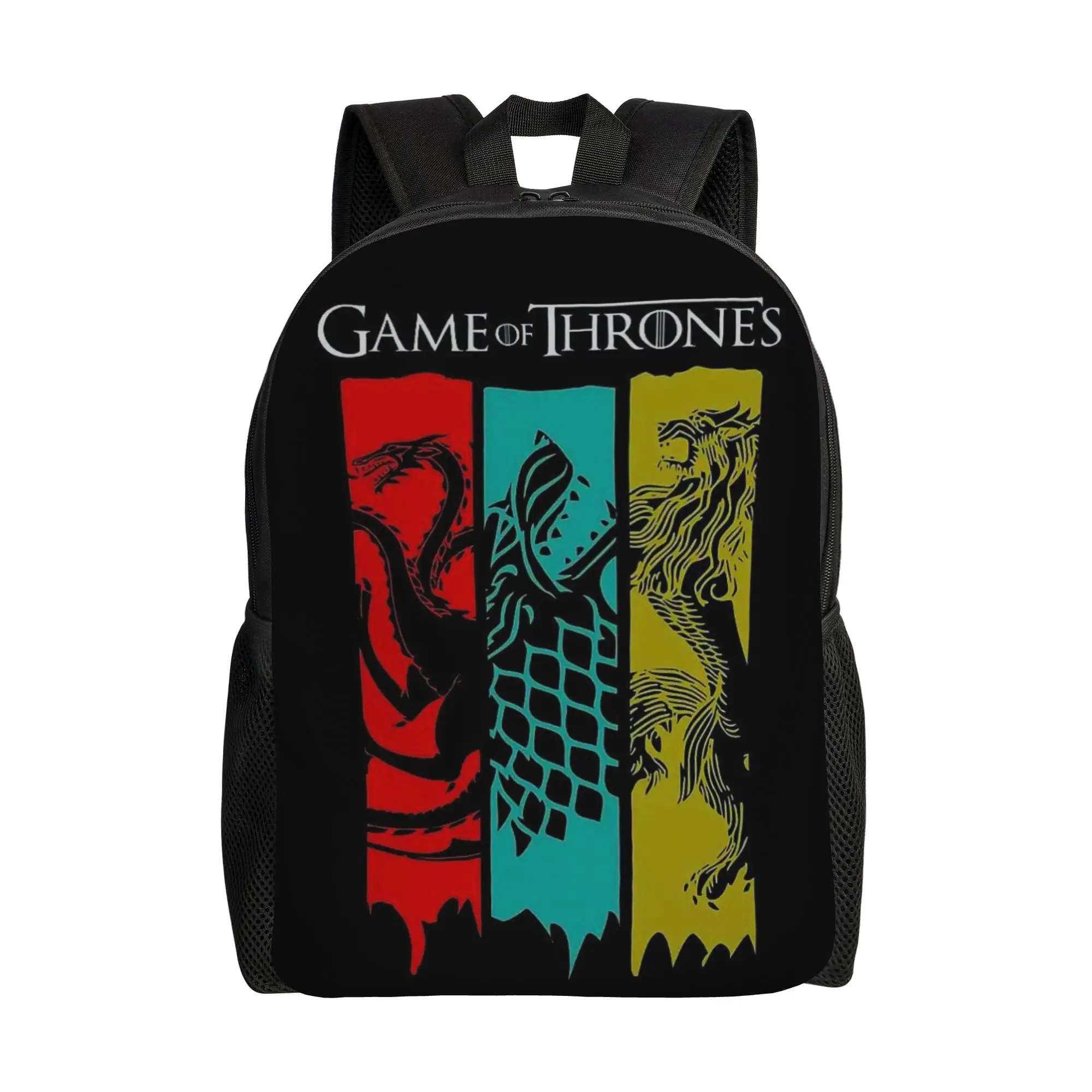 

1PC Fashion Backpacks game of thrones Daypack funko Dual-Use Outdoor Zipper Closure Rucksack