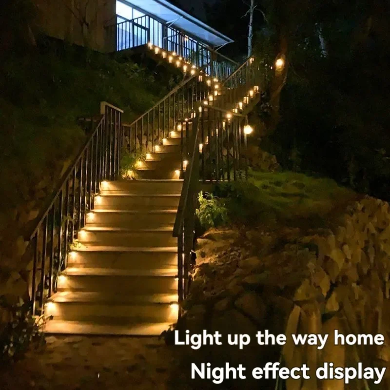 

4pcs Solar Outdoor Light Outdoor Solar Lights for Garden Decor Home Waterproof Outdoor Stair Stepping Step Light