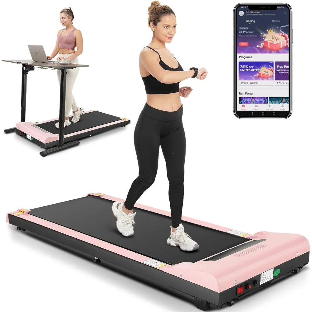 

Walking Pad 2.5HP Under Desk Treadmill 300lbs Weight Capacity with Remote Control, with LED Screen,Ultra-Quiet/Installation-Free